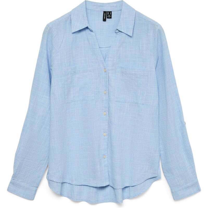 VERO MODA Blúzka VMThilde svetlomodrá / biela 67667795