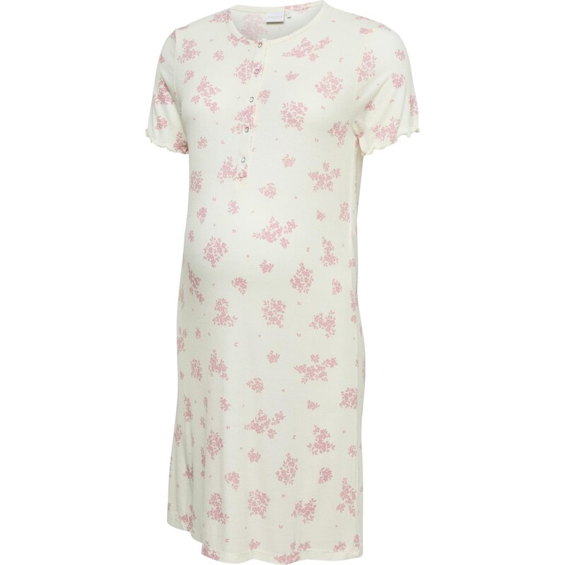 MAMALICIOUS Nočná košieľka Laura Lia ružová / biela 67667809