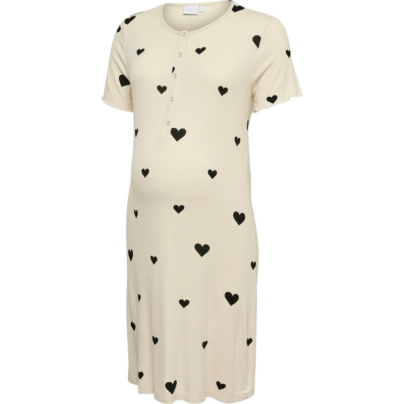 MAMALICIOUS Nočná košieľka Laura Lia nebielená / čierna 67667811