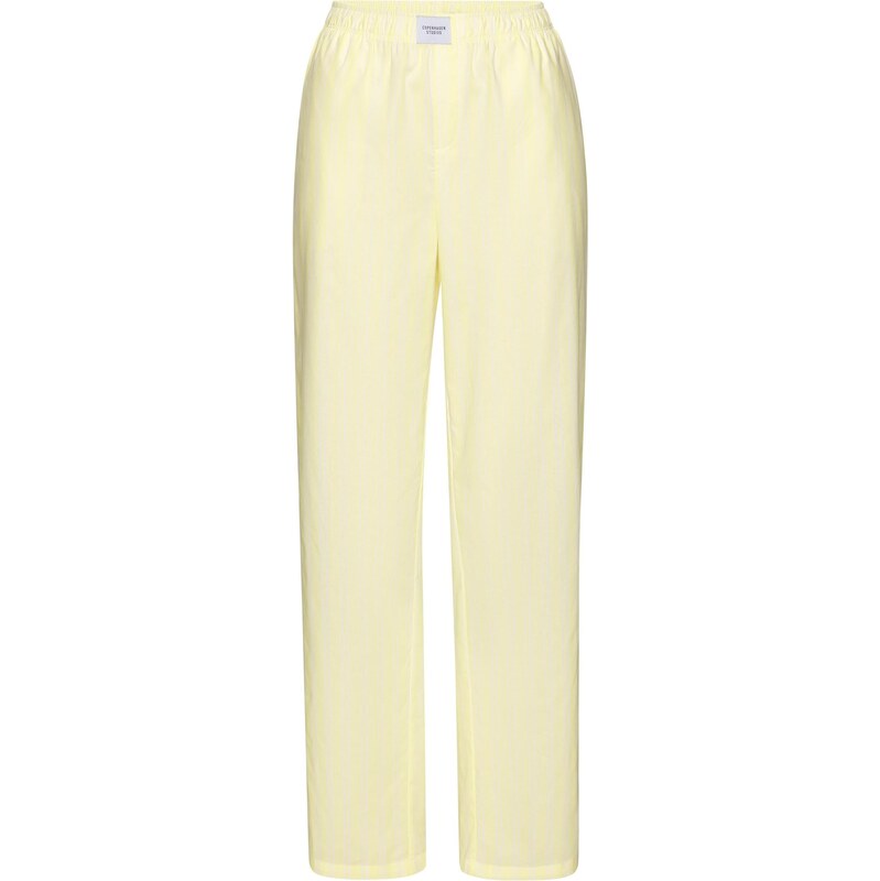 Copenhagen Studios Pyžamové nohavice pastelovo žltá / biela 67654040
