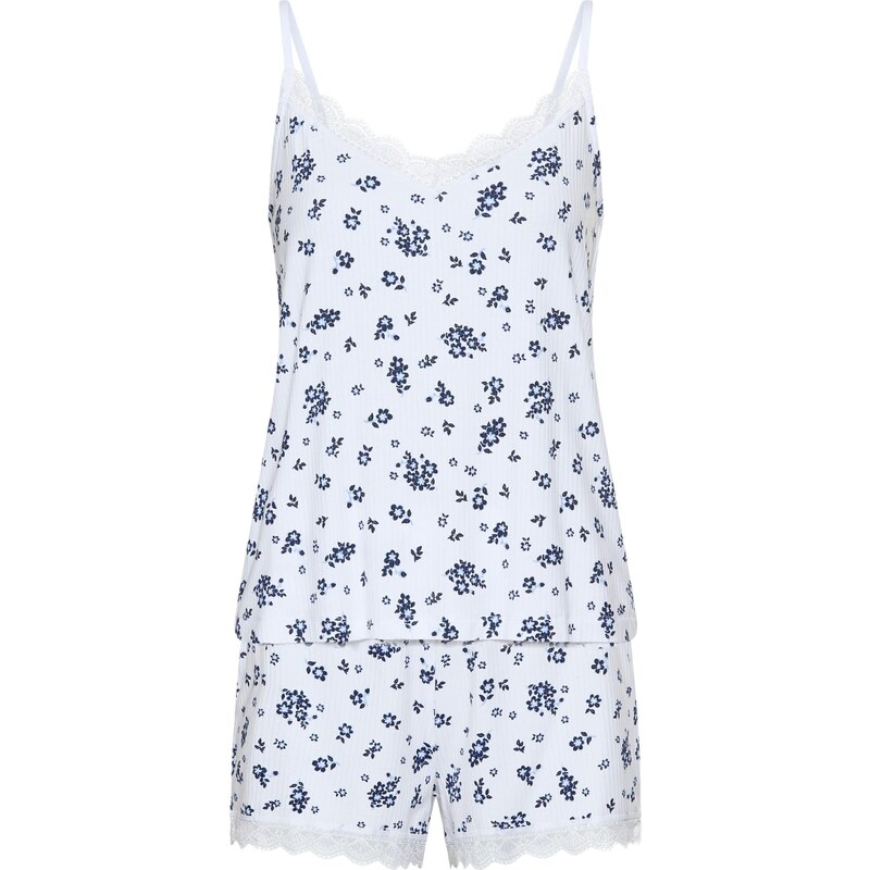 LASCANA Kraťasy námornícka modrá / pastelovo modrá / biela 67654189