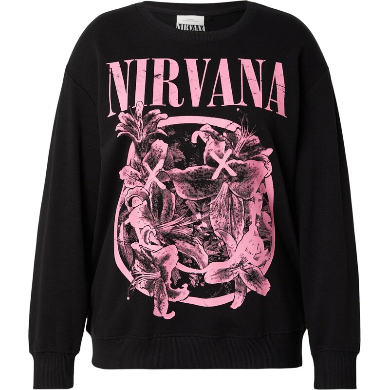 ONLY Carmakoma Mikina CARHAVEN ružová / čierna 67654302