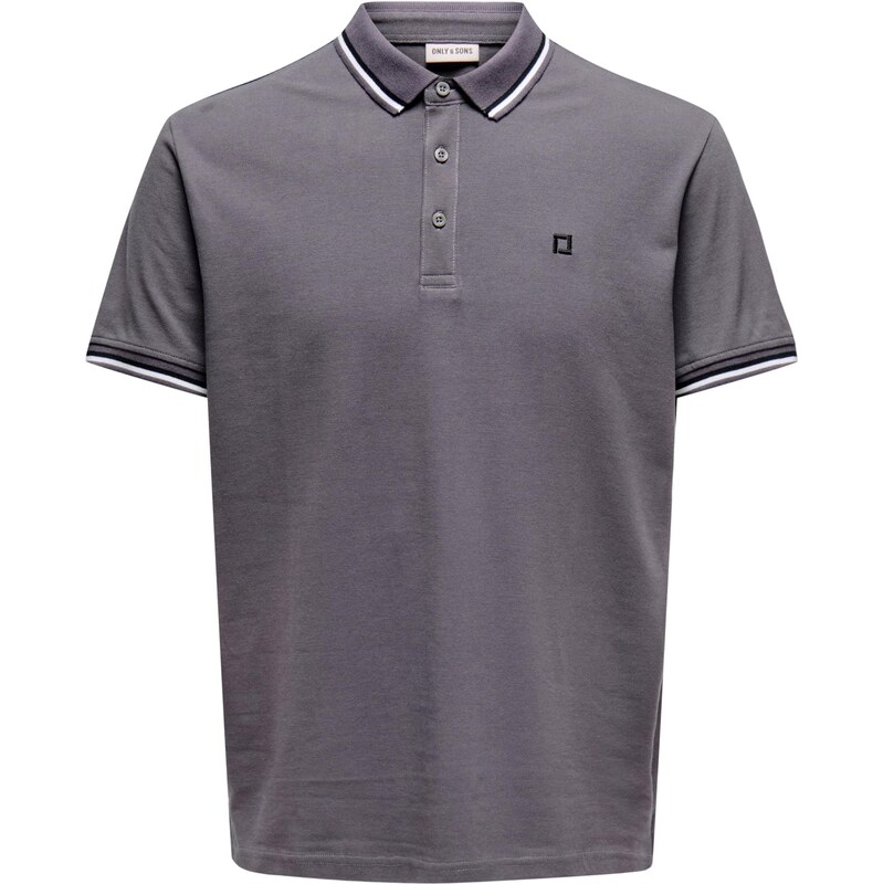 Only & Sons Tričko ONSFletcher tmavosivá / čierna / biela 67654425