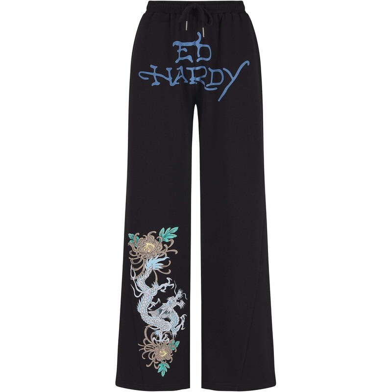 Ed Hardy Nohavice kobaltovomodrá / žltá / čierna / biela 67654459