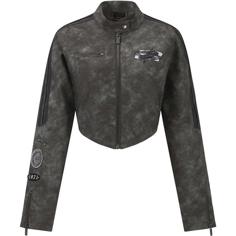 Ed Hardy Prechodná bunda 1971 Eagle grafitová / tmavosivá / čierna / 67654458
