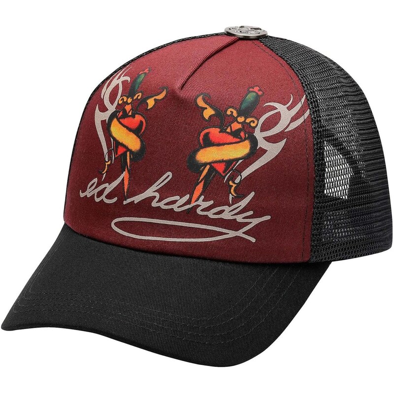 Ed Hardy Čiapka tmelová / smaragdová / homárová / čierna 67654497