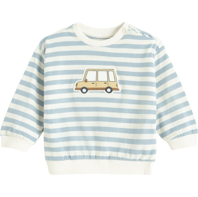 Cool Club Mikina žltohnedá / svetlomodrá / hnedá / biela 67654538