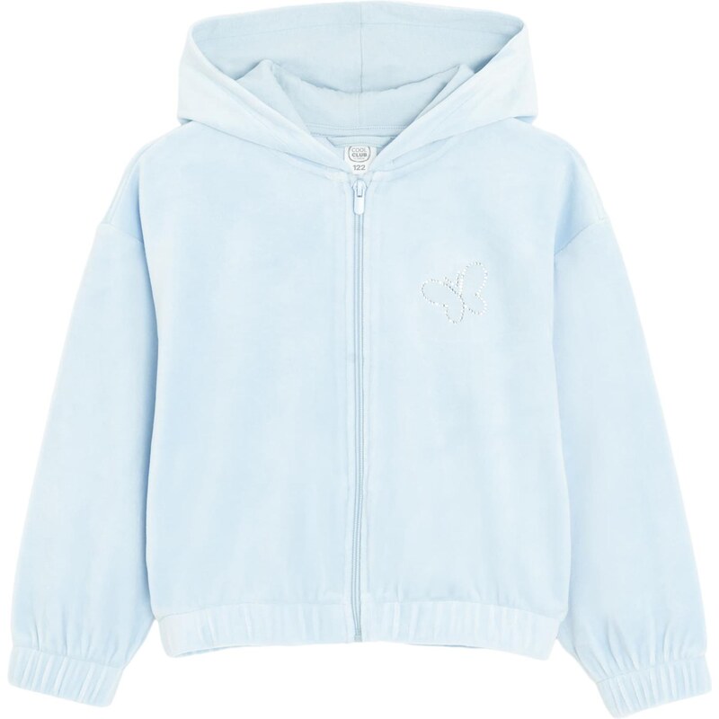 Cool Club Tepláková bunda svetlomodrá 67654543