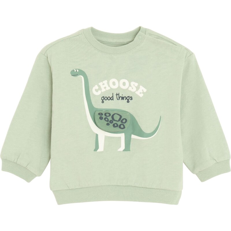 Cool Club Mikina zelená / svetlozelená / biela 67654534