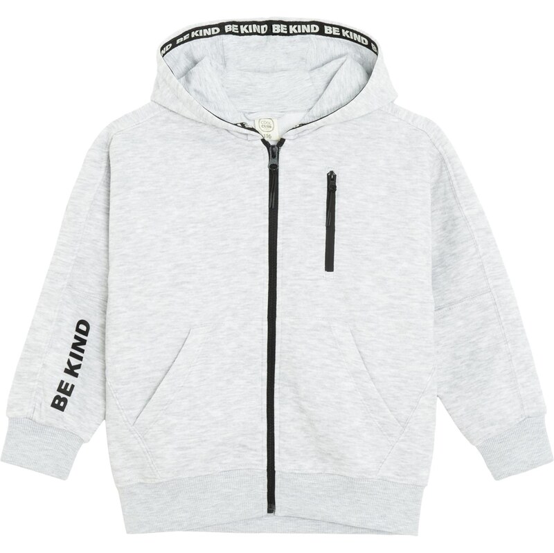 Cool Club Tepláková bunda sivá / čierna 67654530