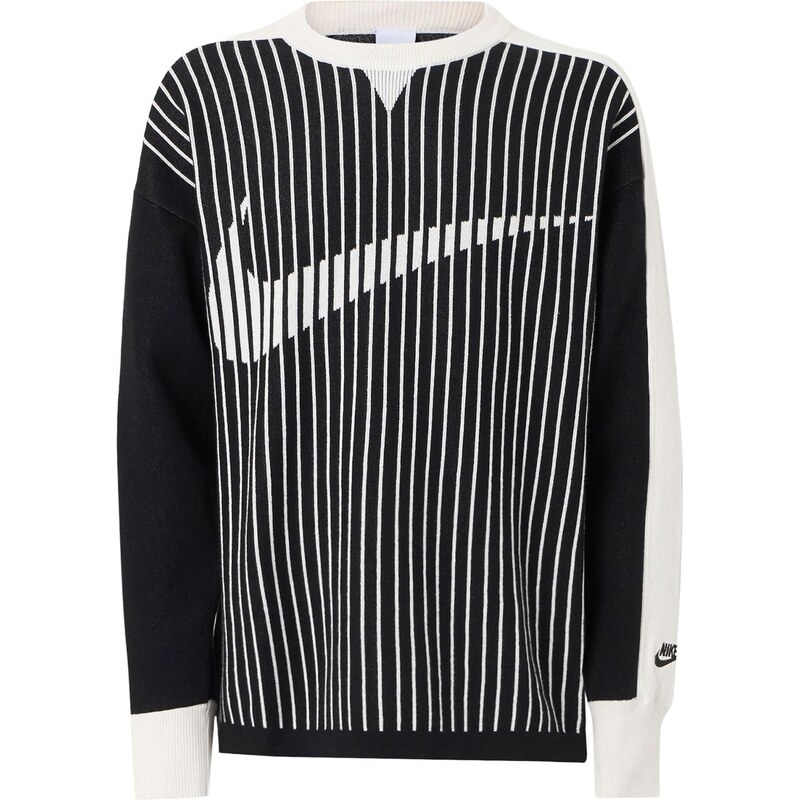 Nike Sportswear Sveter CLUB čierna / biela 67654579