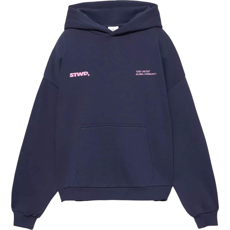 Pull&Bear Mikina STWD ESTRELLA námornícka modrá / ružová 67654646