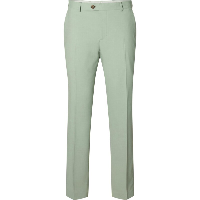 SELECTED Nohavice s pukmi SLHNEIL pastelovo zelená 67654855