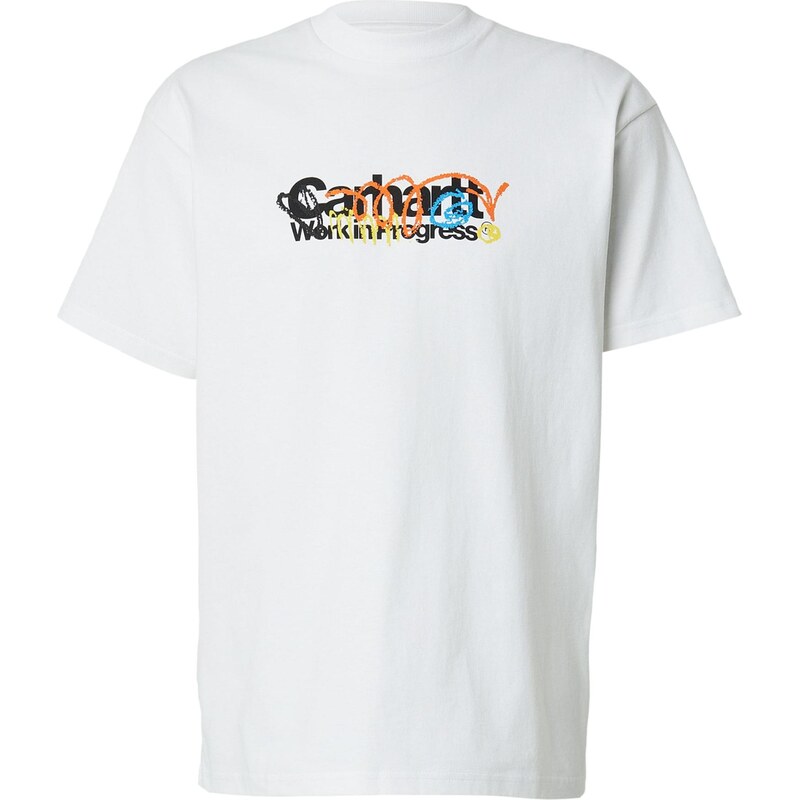 Carhartt WIP Tričko Primary neónovo modrá / oranžová / čierna / biela 67655019