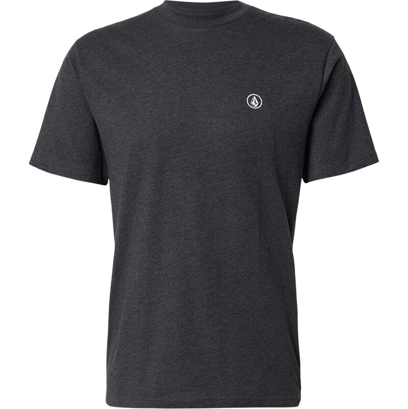 Volcom Tričko CIRCLE BLANKS čierna melírovaná / biela 67655057