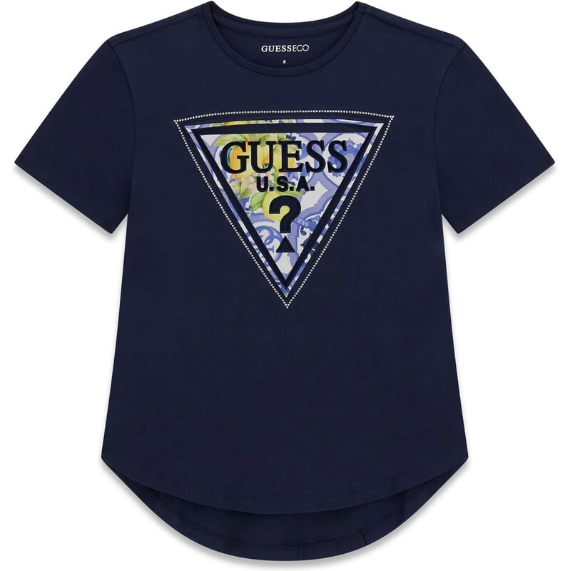 GUESS Tričko tmavomodrá / citrónová / zelená / šedobiela 67655119