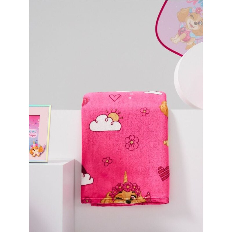 Sinsay - Vzorovaná deka PAW Patrol - ružová 67657751