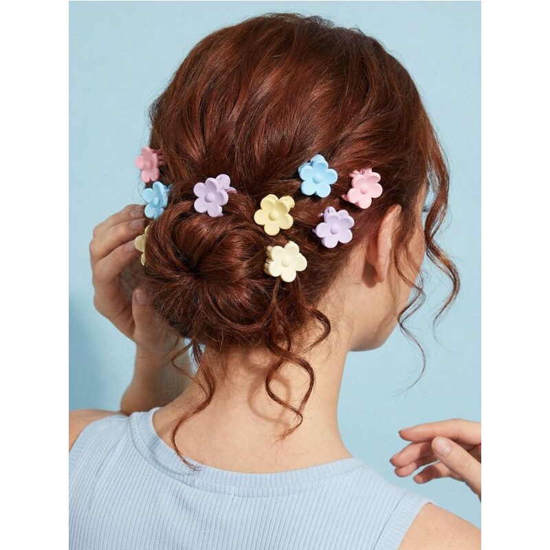 Sinsay - Súprava 10 sponiek do vlasov - viacfarebná 67657764