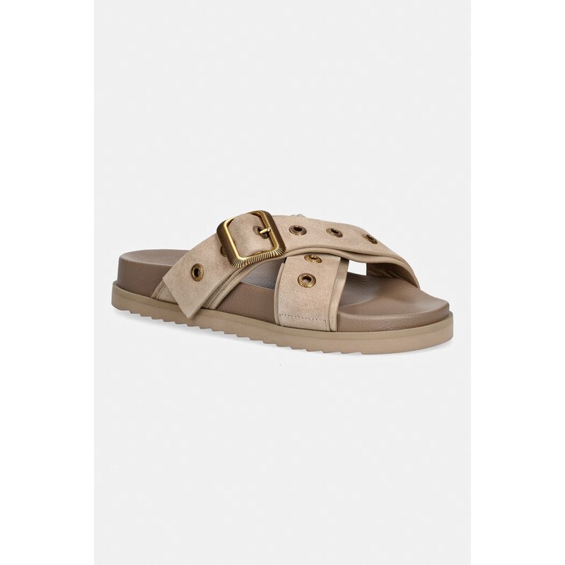 Kožené šľapky AllSaints Suki Western Sandal 67688258
