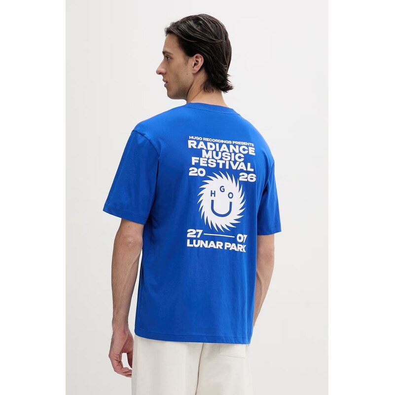 Bavlnené tričko Hugo Blue Nunarix 67687969