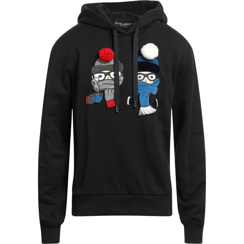 DOLCE & GABBANA Embroidered Black mikina 67659928