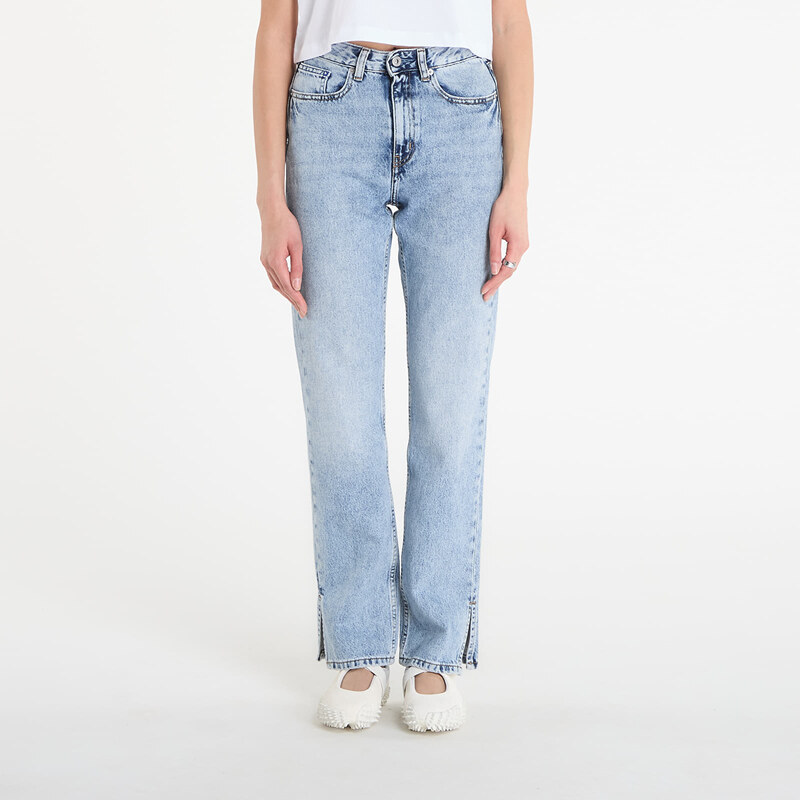 Džínsy Karl Lagerfeld Jeans Hr Straight Jeans W/ Slit Visual Acid Mid 67660289