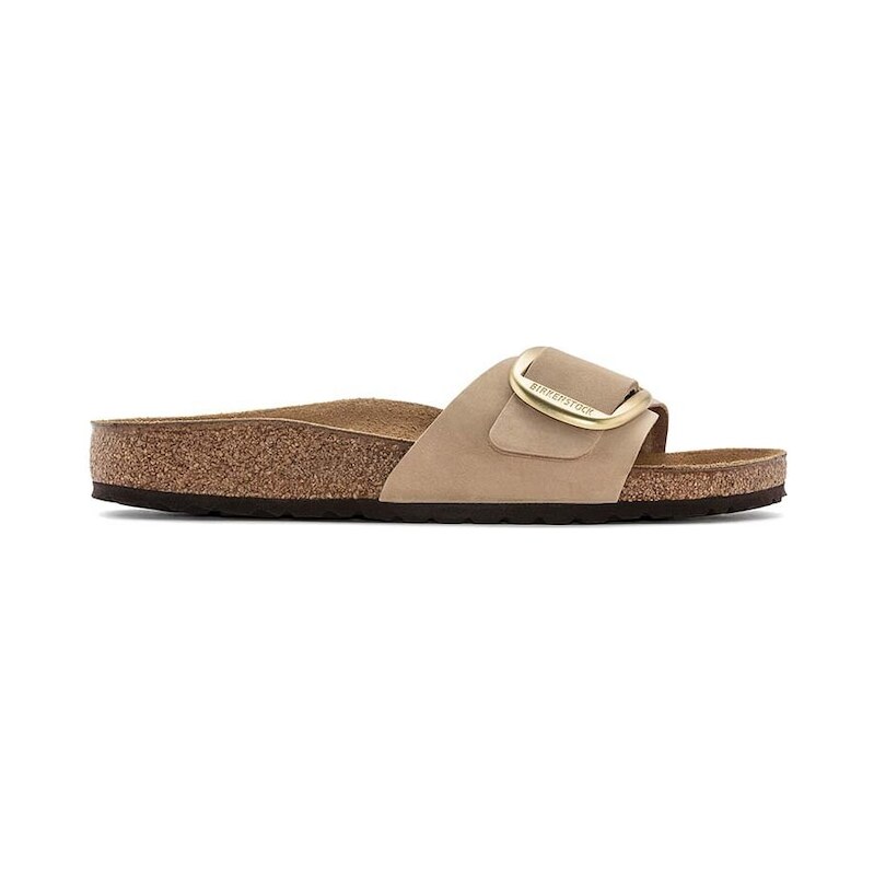 Nubukové šľapky Birkenstock Madrid Big Buckle 53940933