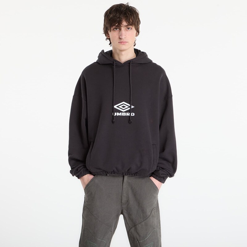 Mikina Umbro by SlamJam Og Logo Mask Hoodie Washed Black L 67662855