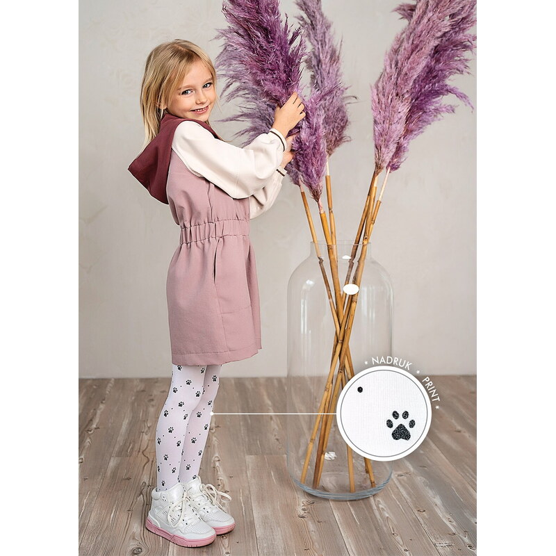 Dievčenské pančuchy s potlačou DR 2312 GINNY 40 DEN Knittex 67582029