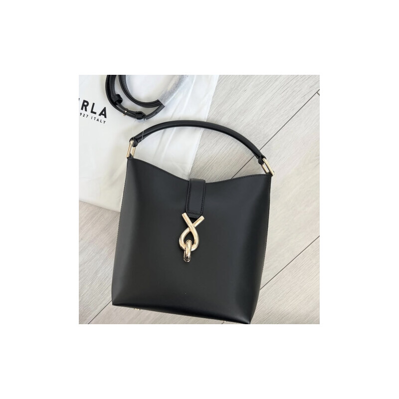 Furla bucket kabelka čierna 67662331