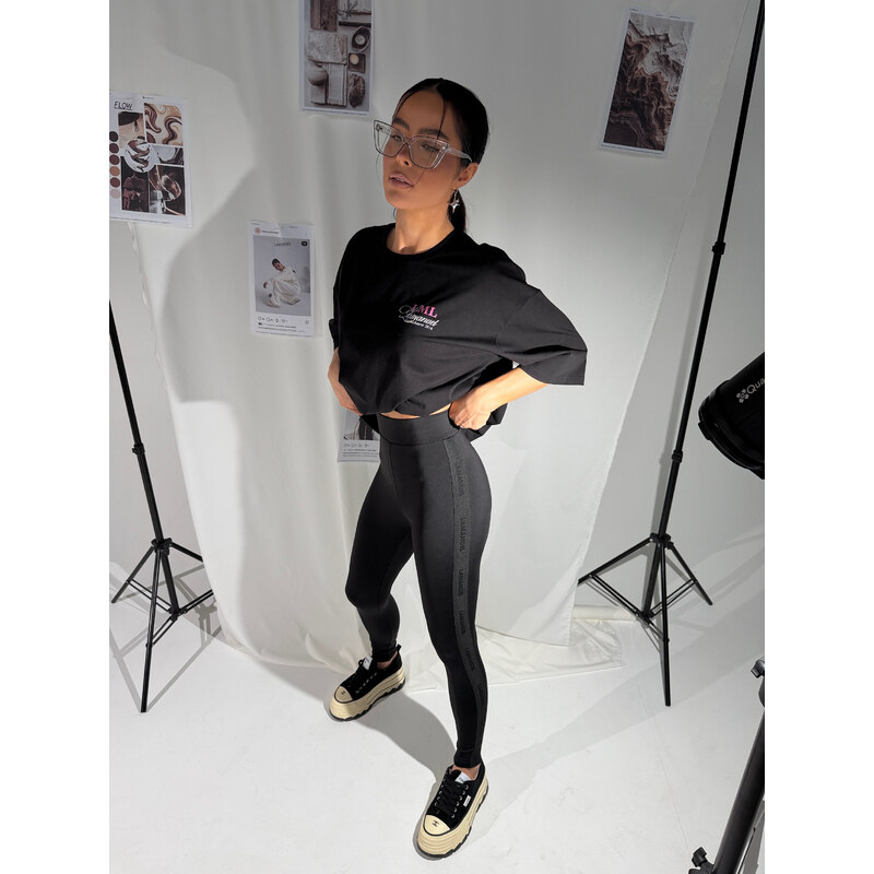 LaManuel MIND čierne legíny – vysoký pás, tvarujúci efekt 67662362