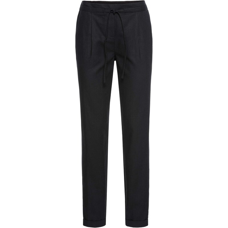 bonprix Plátené nohavice, farba čierna 44828569