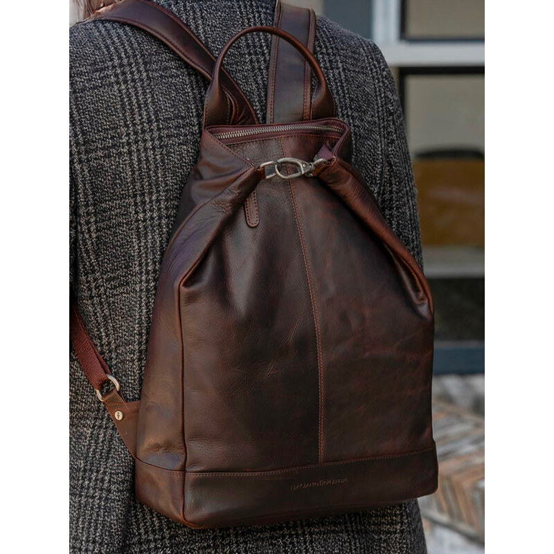 Dámsky kožený batoh The Chesterfield Brand Menchester - hnedá 64167639