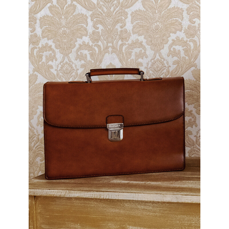 Kožená aktovka Katana Nice - hnedá 64567095