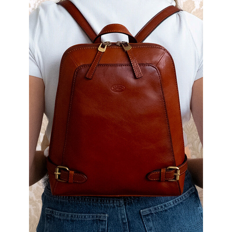 Dámsky kožený batoh Katana Elisn - hnedá 14837484