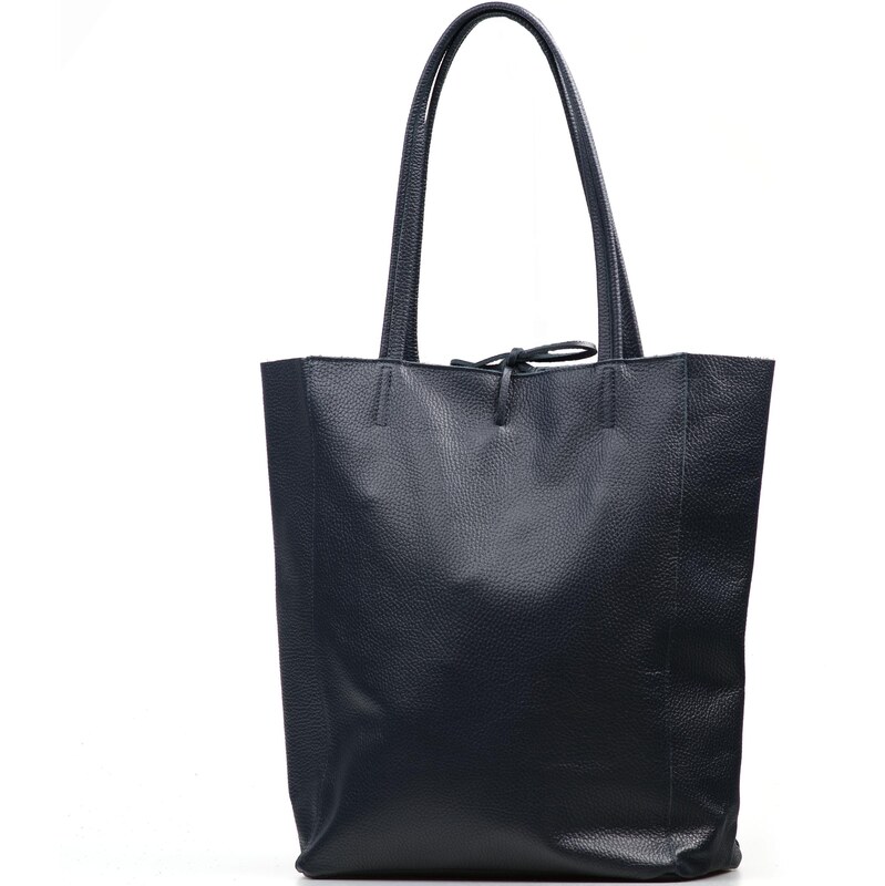 Blaire Kožená shopper kabelka Zinia tmavo modrá 67662736