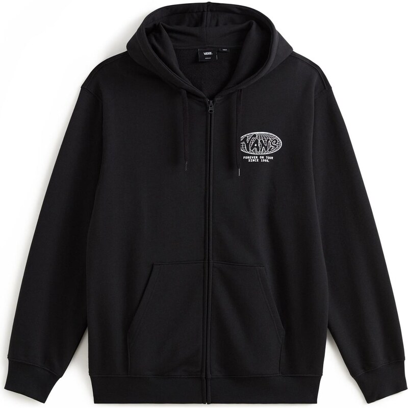 VANS Tepláková bunda World Tour čierna / biela 67665154