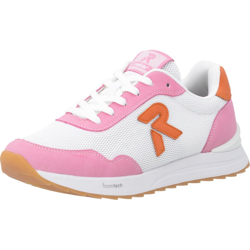 Rieker Nízke tenisky oranžová / svetloružová / biela 67665207