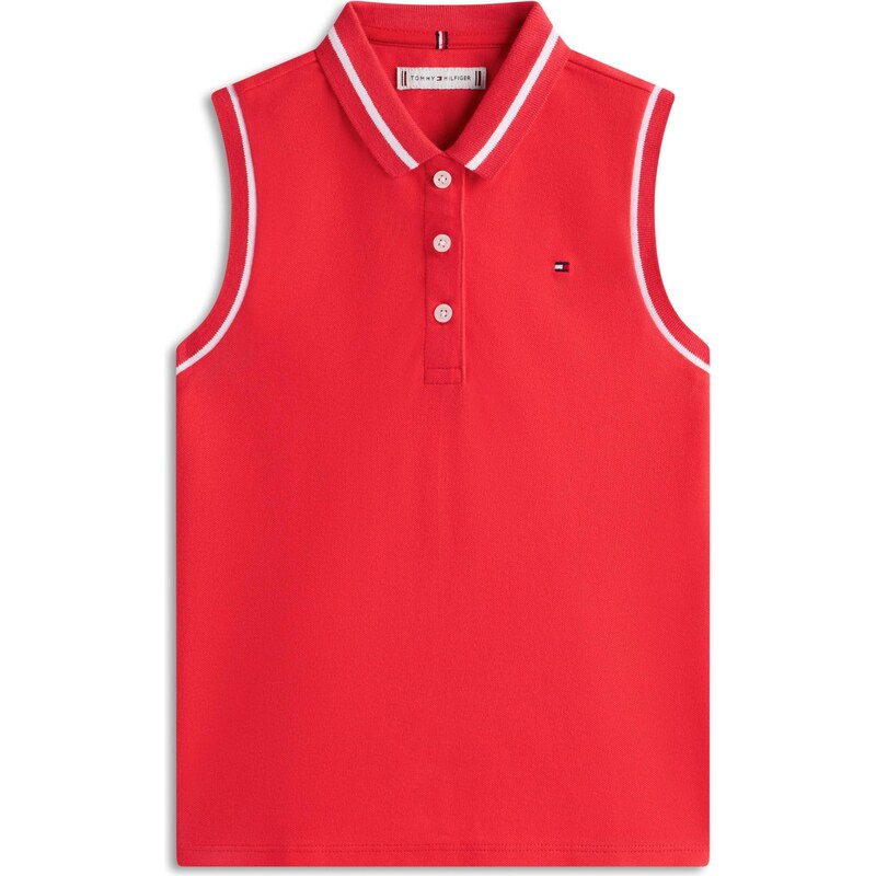 TOMMY HILFIGER Top CLASSIC jasne červená / biela 67665490