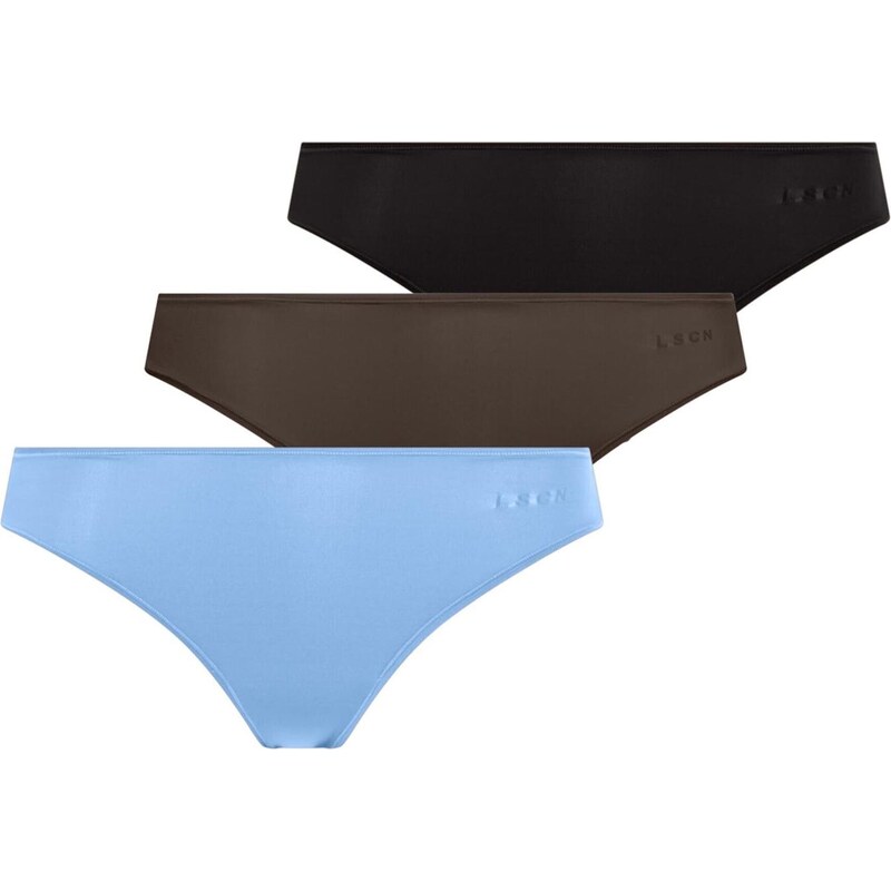 LASCANA Tangá modrosivá / čokoládová / čierna 67665595