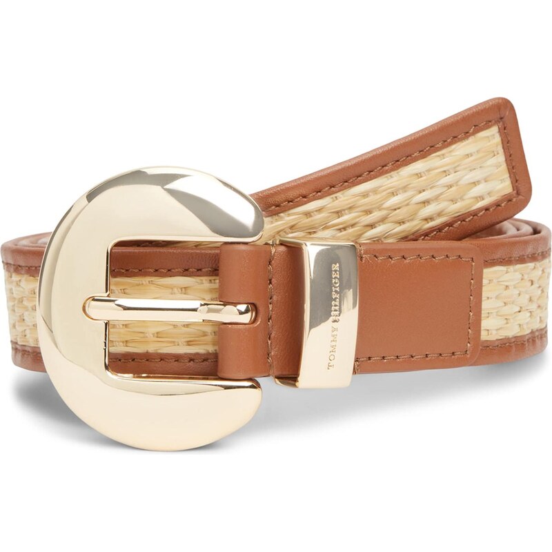 TOMMY HILFIGER Opasky béžová / koňaková / zlatá 67665677