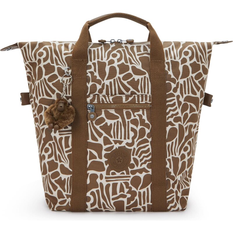 KIPLING Batoh New Art kaki / biela 67665702