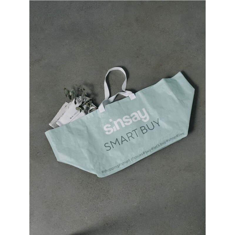 Sinsay - Nákupná taška - bledozelená 67664784