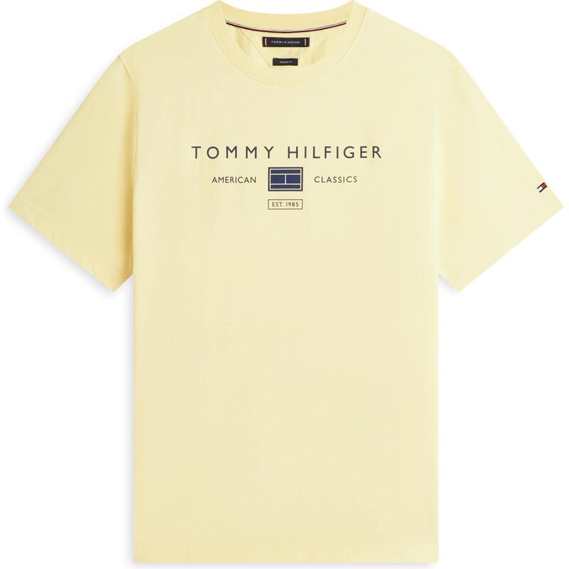 TOMMY HILFIGER Tričko BRAND LOVE námornícka modrá / žltá / červená / 67667538