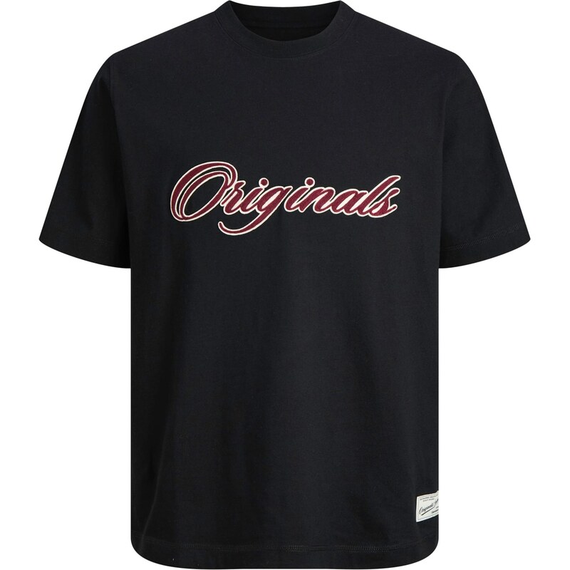 JACK & JONES Tričko JORNANTUCKET vínovo červená / čierna / biela 67667762