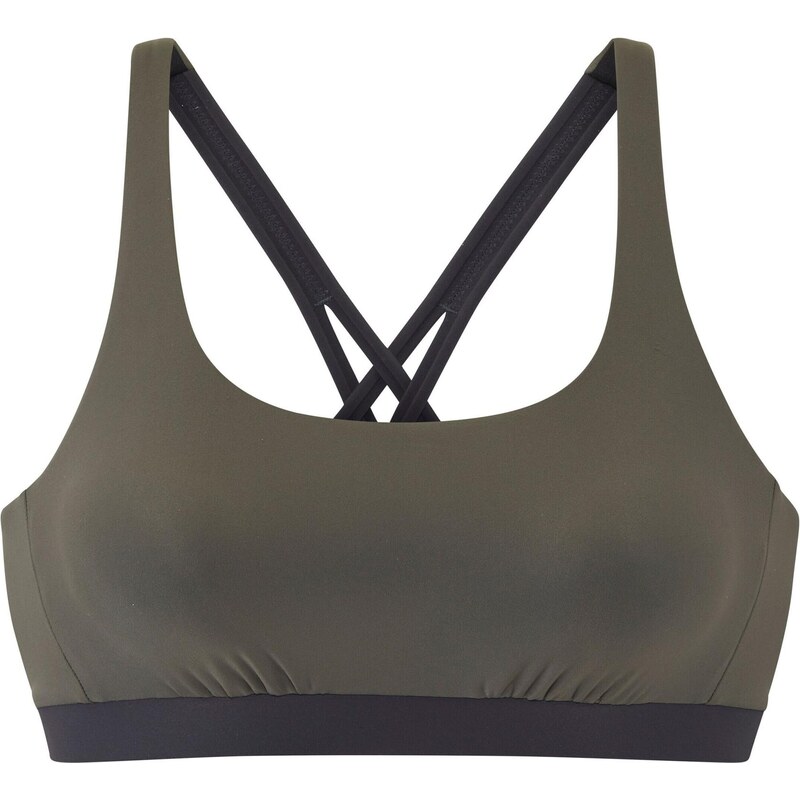 s.Oliver Bikinový top kaki / čierna 67667785