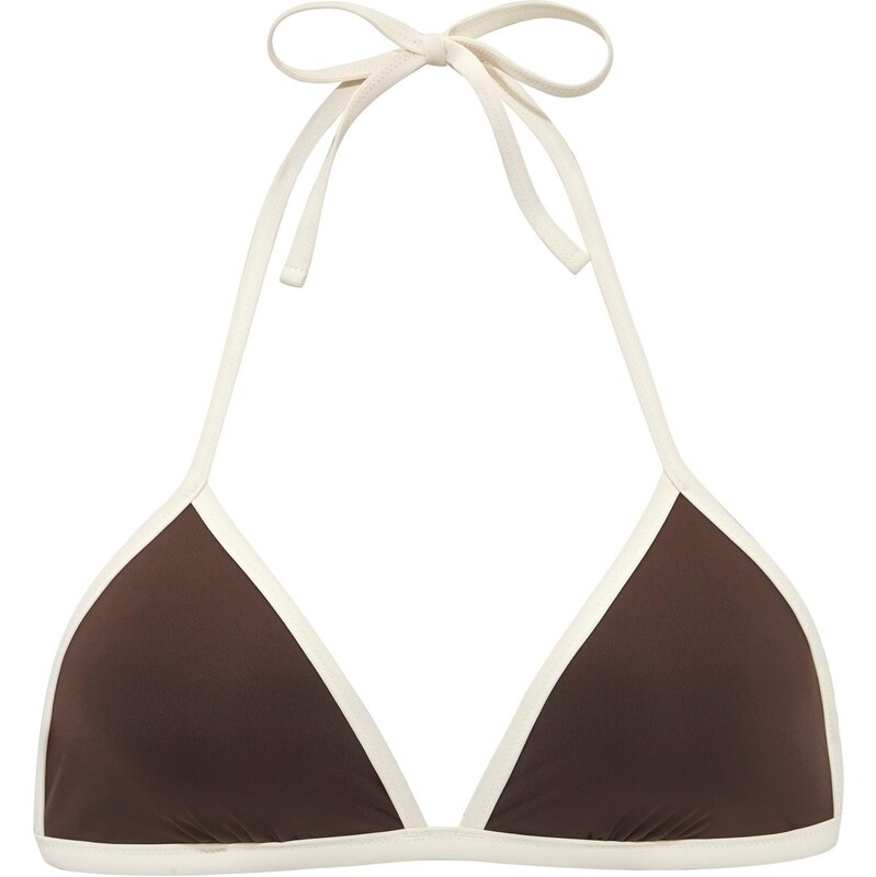 Copenhagen Studios Bikinový top hnedá / biela 67667797