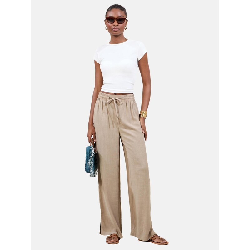 Lipsy Nohavice béžová 67667821