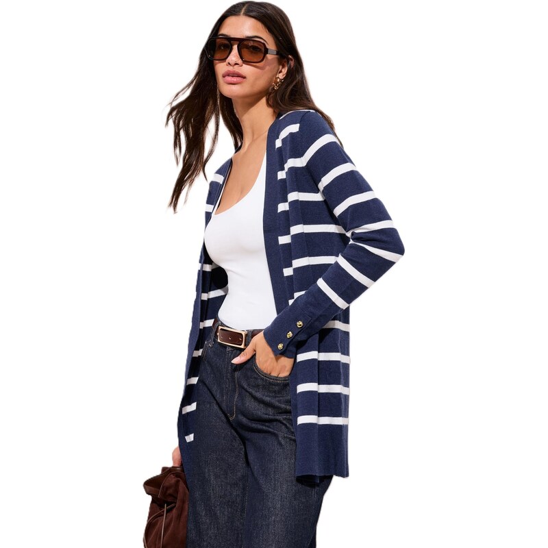 Friends Like These Kardigán námornícka modrá / biela 67667828