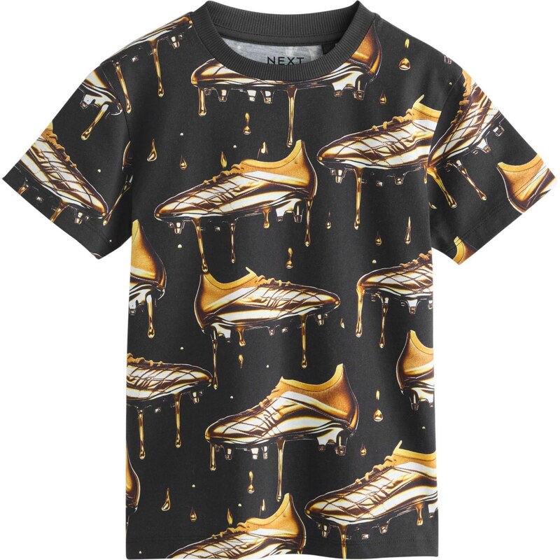 Next Tričko zlatá / čierna 67667829
